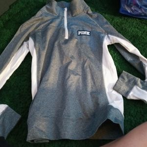 Pullover and jean shorts